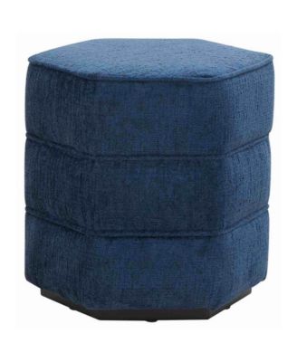 Rosaria Chenille Hexagon Ottoman