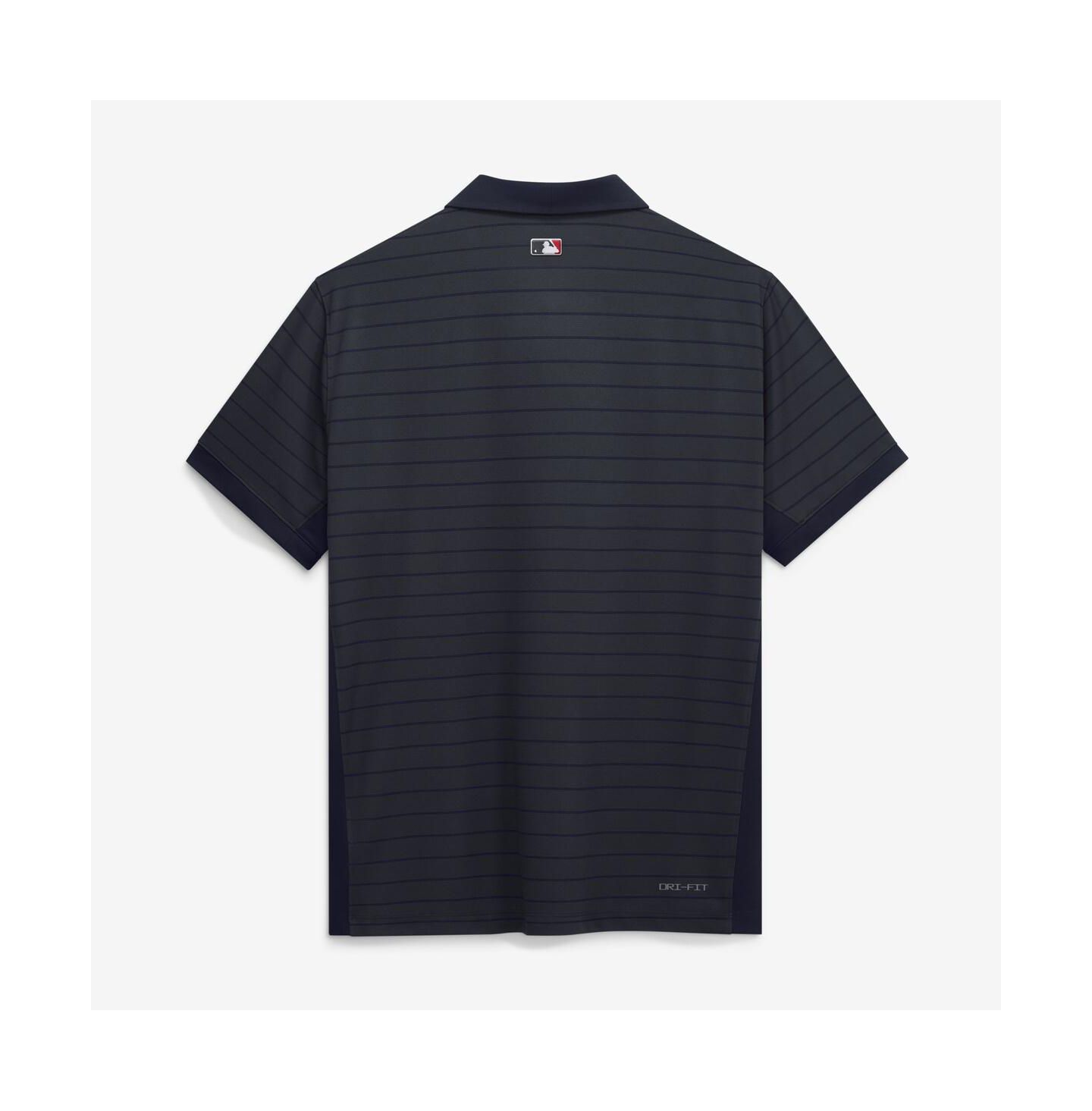 Мужское поло Nike Navy Cleveland Guardians Authentic Collection Striped Victory Dri-FIT Polo Shirt — фото 2