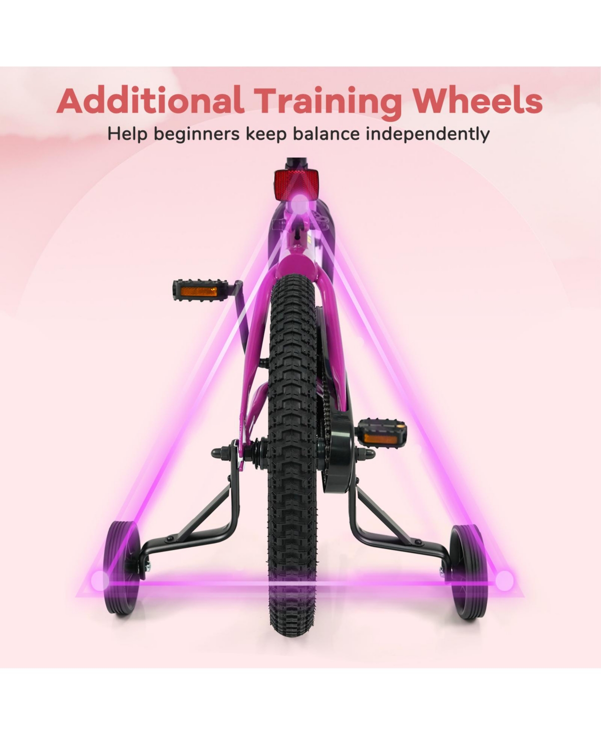 Slickblue Toddler Easy-Learn Bike with Detachable Training Wheels