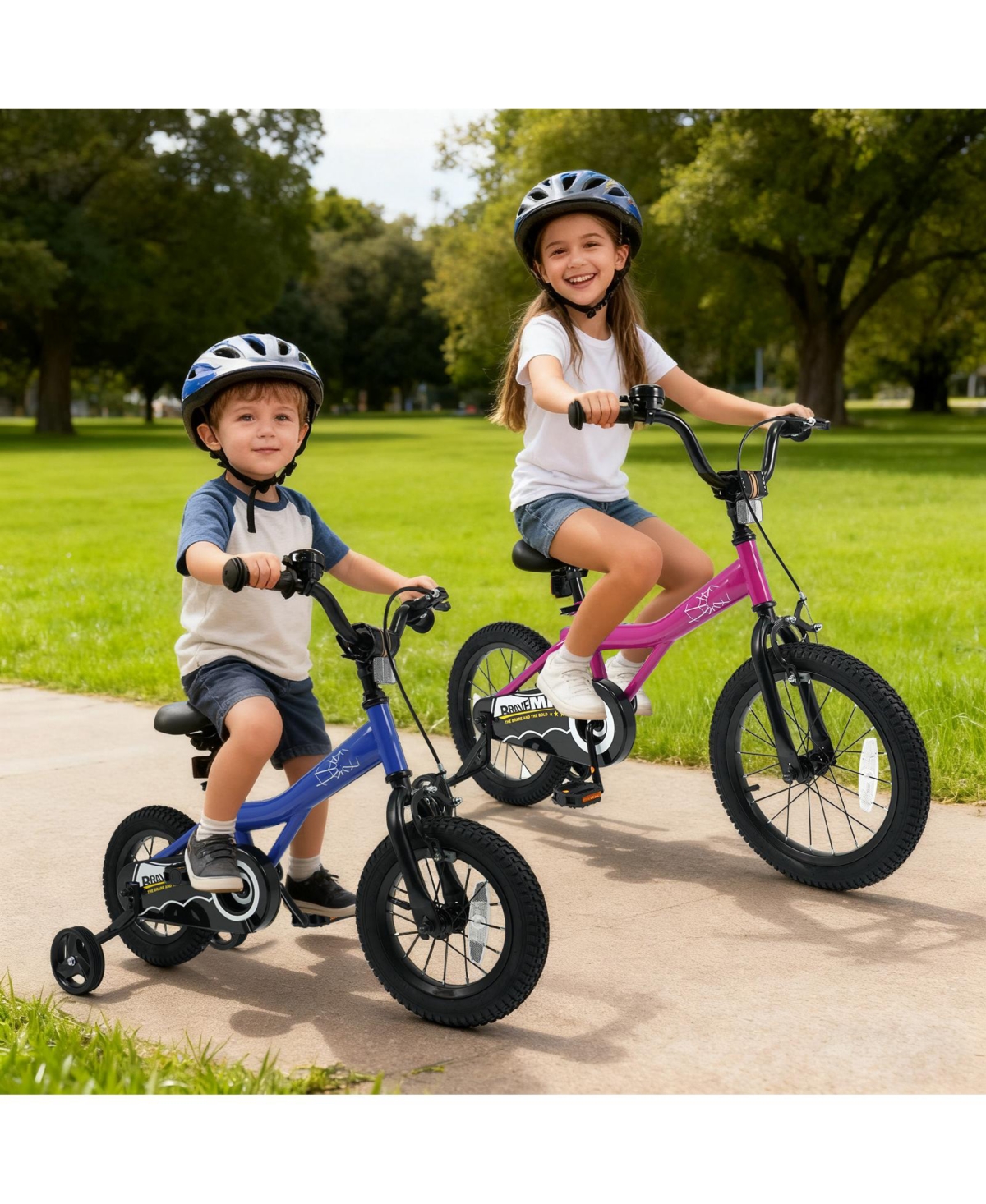 Slickblue Toddler Easy-Learn Bike with Detachable Training Wheels