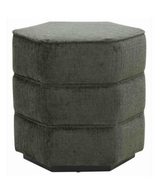Rosaria Chenille Hexagon Ottoman