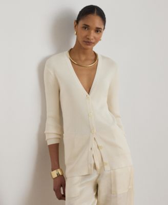 Women's Slim-Fit Long-Sleeve Cardigan Sweater
