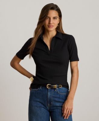 Women's Johnny Collar Polo T-Shirt