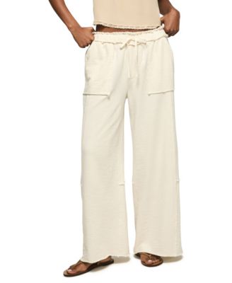 Women's Fleece Wide-Leg Pants