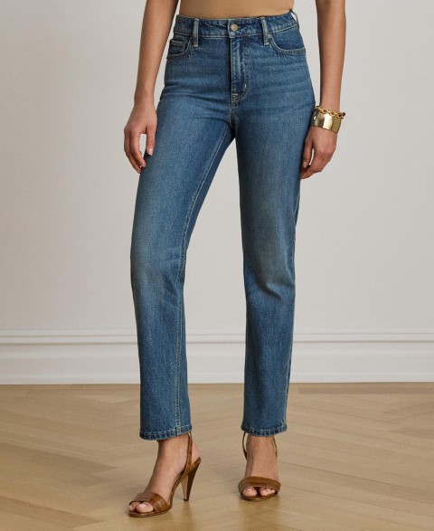 Женские джинсы Lauren Ralph Lauren Women's High-Rise Slim-Fit Straight Jeans