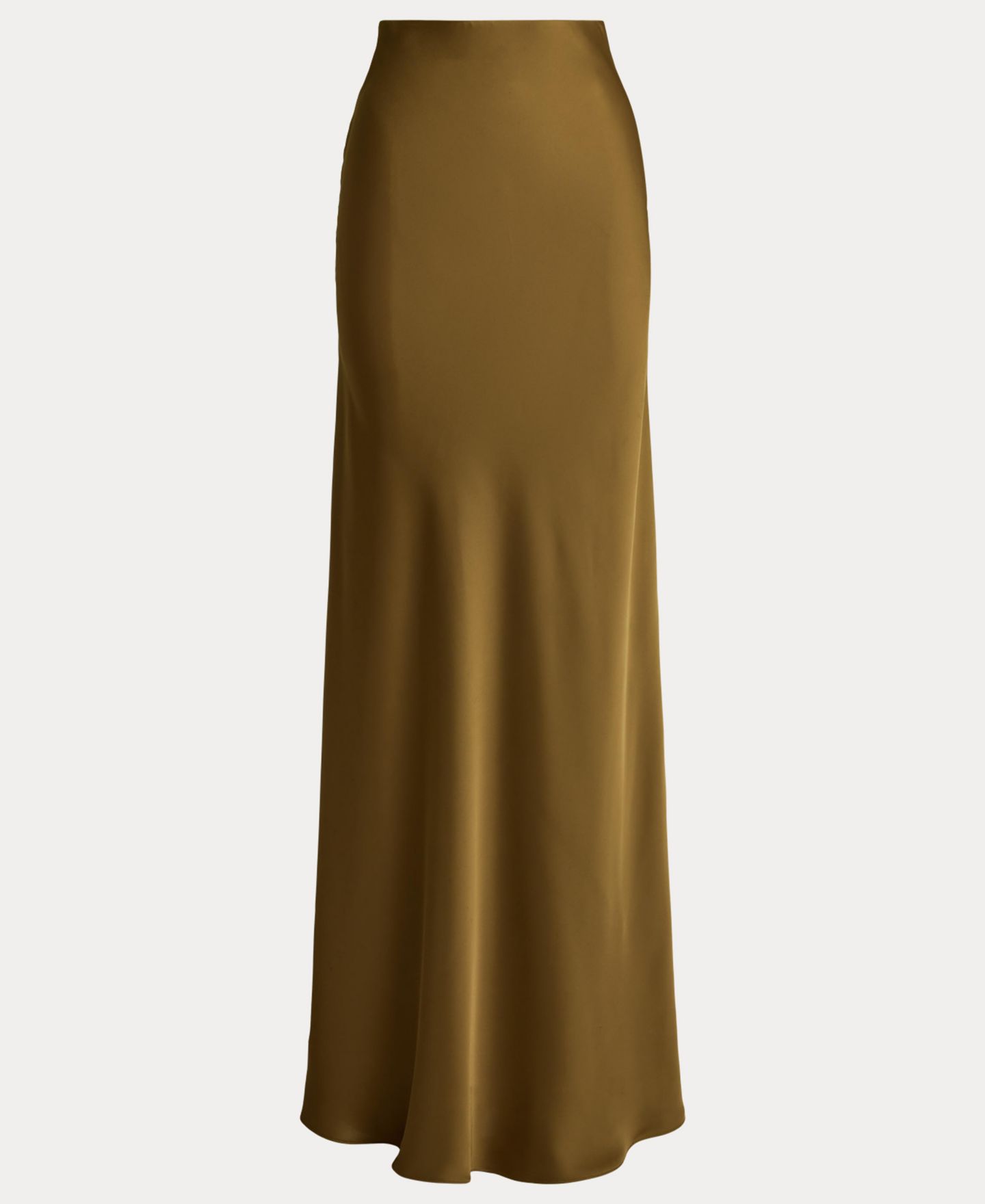 Женская юбка Lauren Ralph Lauren A-Line Charmeuse Maxi, цвет: Табачный бронзовый — фото 6