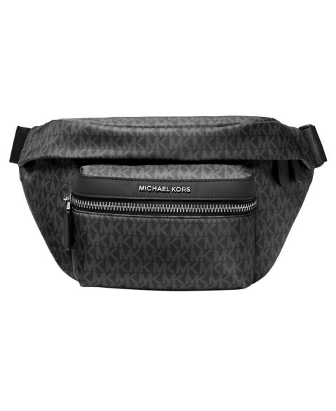 Мужская сумка Michael Kors Travel Logo Belt, цвет: Чёрный