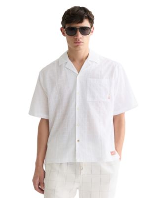 Men's Embroidered Short-Sleeve Shirt