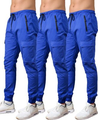 Men's Slim-Fit Cargo Jogger Pants, 3-Pack
