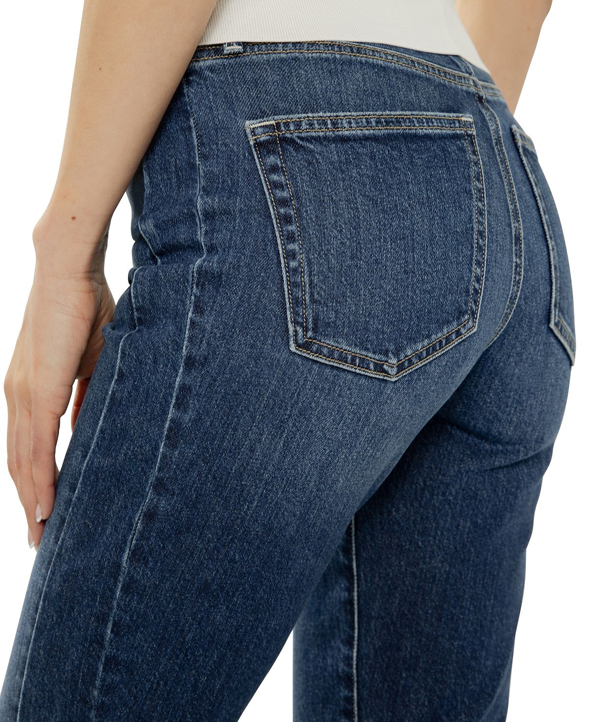 Silver Jeans Co. Women's Most Wanted Mid-Rise Straight-Leg Ankle Jeans view 3 — MAYCSS fashion products