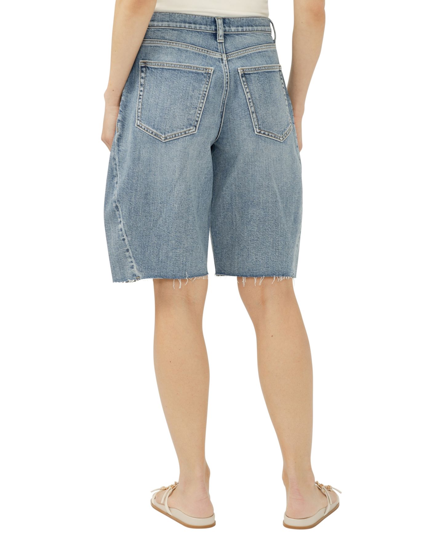 Женские шорты Silver Jeans Co. Barrel Mid-Rise, цвет: Morro — фото 4
