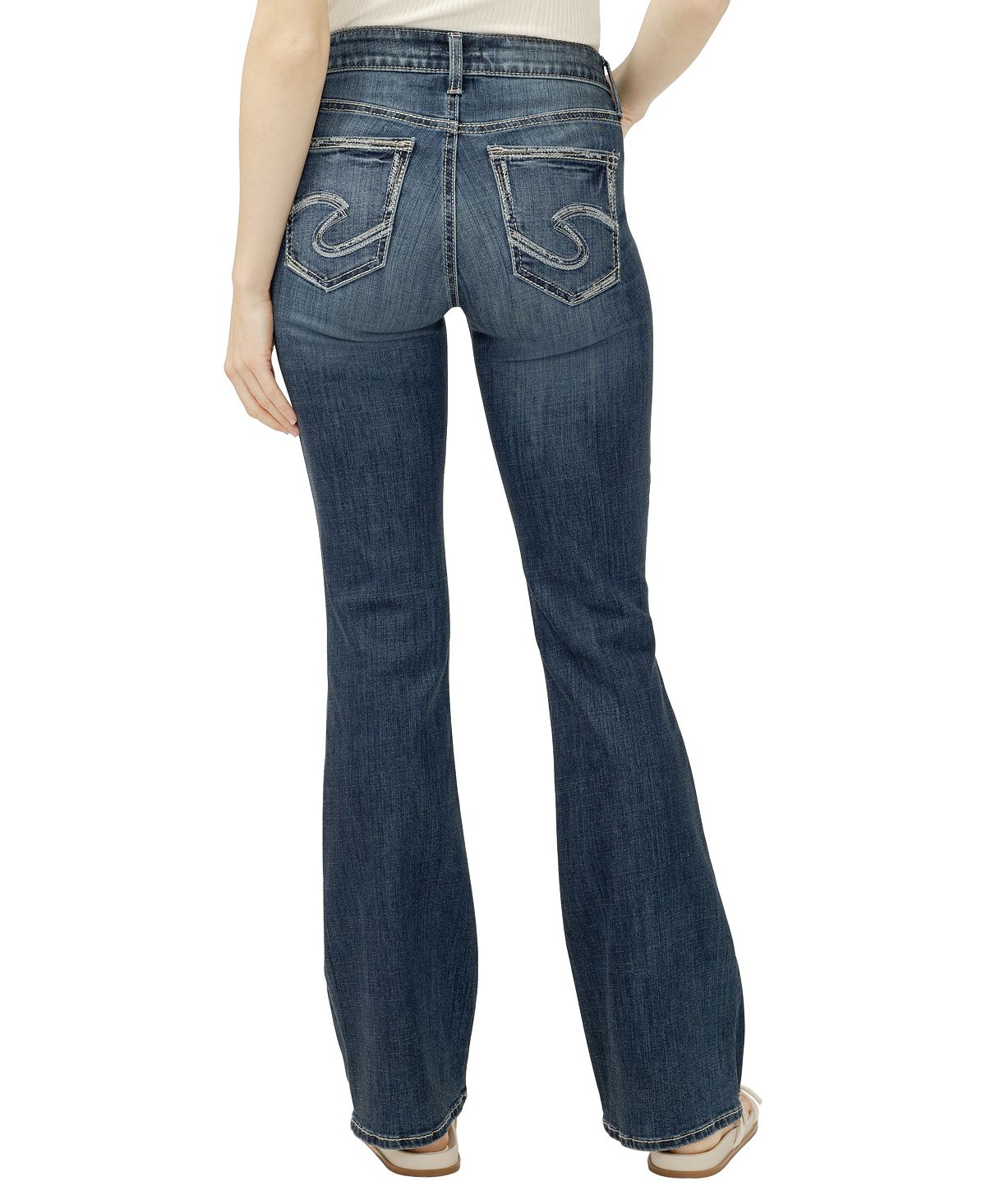 Silver Jeans Co. Women's Suki Mid-Rise Bootcut Luxe Stretch Jeans view 5 — MAYCSS fashion products