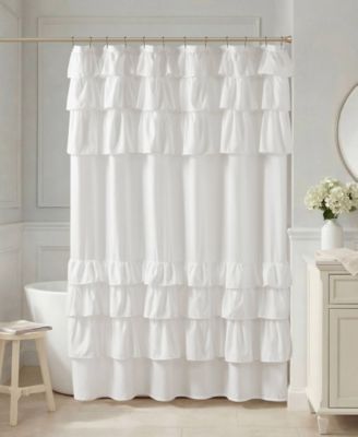 Grace Ruffled Shower Curtain, 72" x 84"