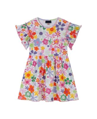 Toddler Girls Andy and Evan Toddler/Child Printed Rib Dress