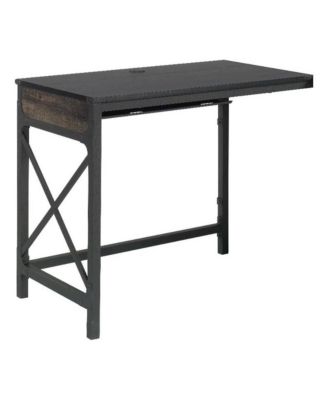 Foundry Road Desk Return, Carbon Oak finish