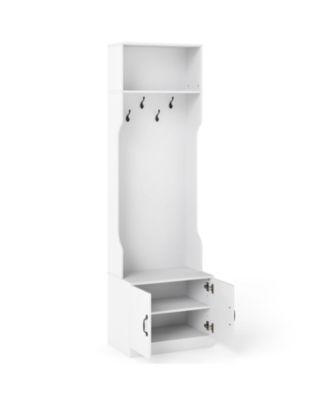 Entryway Hall Tree 3-in-1 with Bench and Storage Organizer