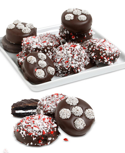Golden Edibles® Peppermint Belgian Chocolate-Covered Oreo Cookies