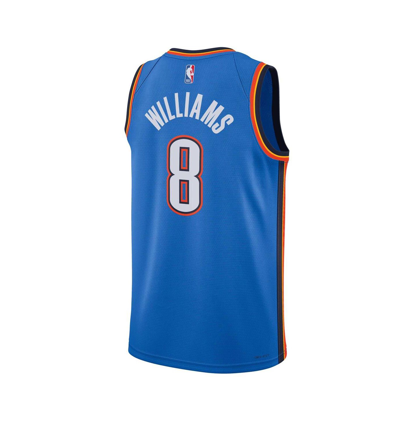 Топ Nike Jalen Williams Blue Oklahoma City Thunder Swingman Jersey - Icon Edition — фото 3