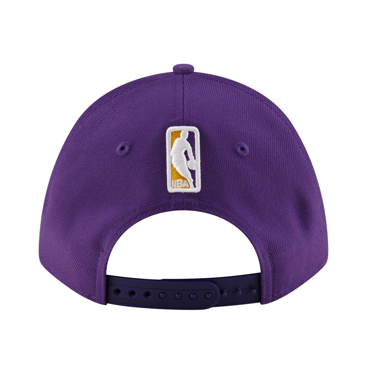 Мужская кепка New Era Purple Los Angeles Lakers 9FORTY Stock M-Crown Adjustable Hat — фото 4