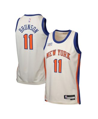 Big Boys and Girls Jalen Brunson Cream New York Knicks 2025/26 City Edition Swingman Jersey