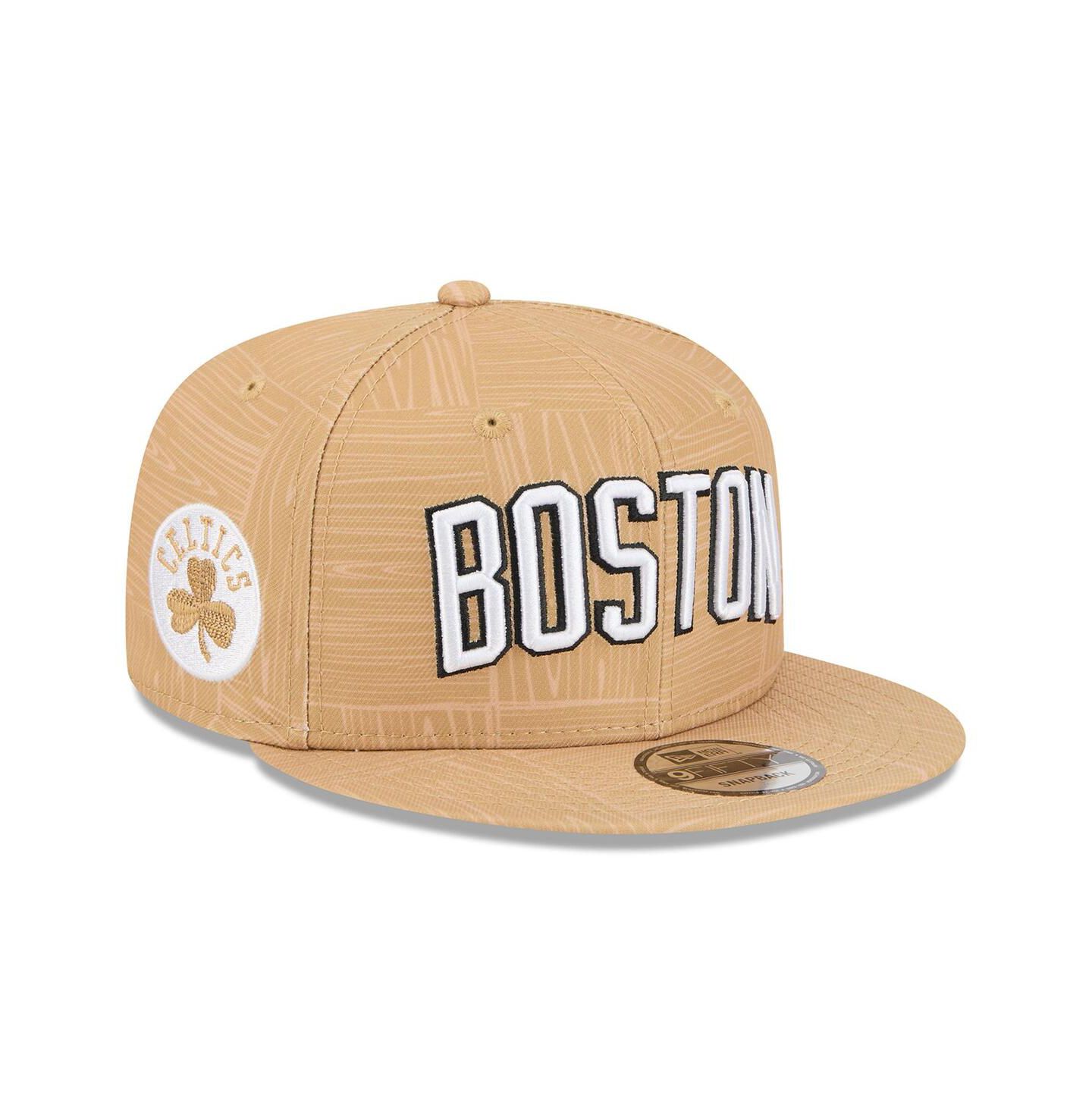 Мужская кепка New Era Gold Boston Celtics 2025/26 City Edition Alternate 9FIFTY Snapback Hat — фото 1
