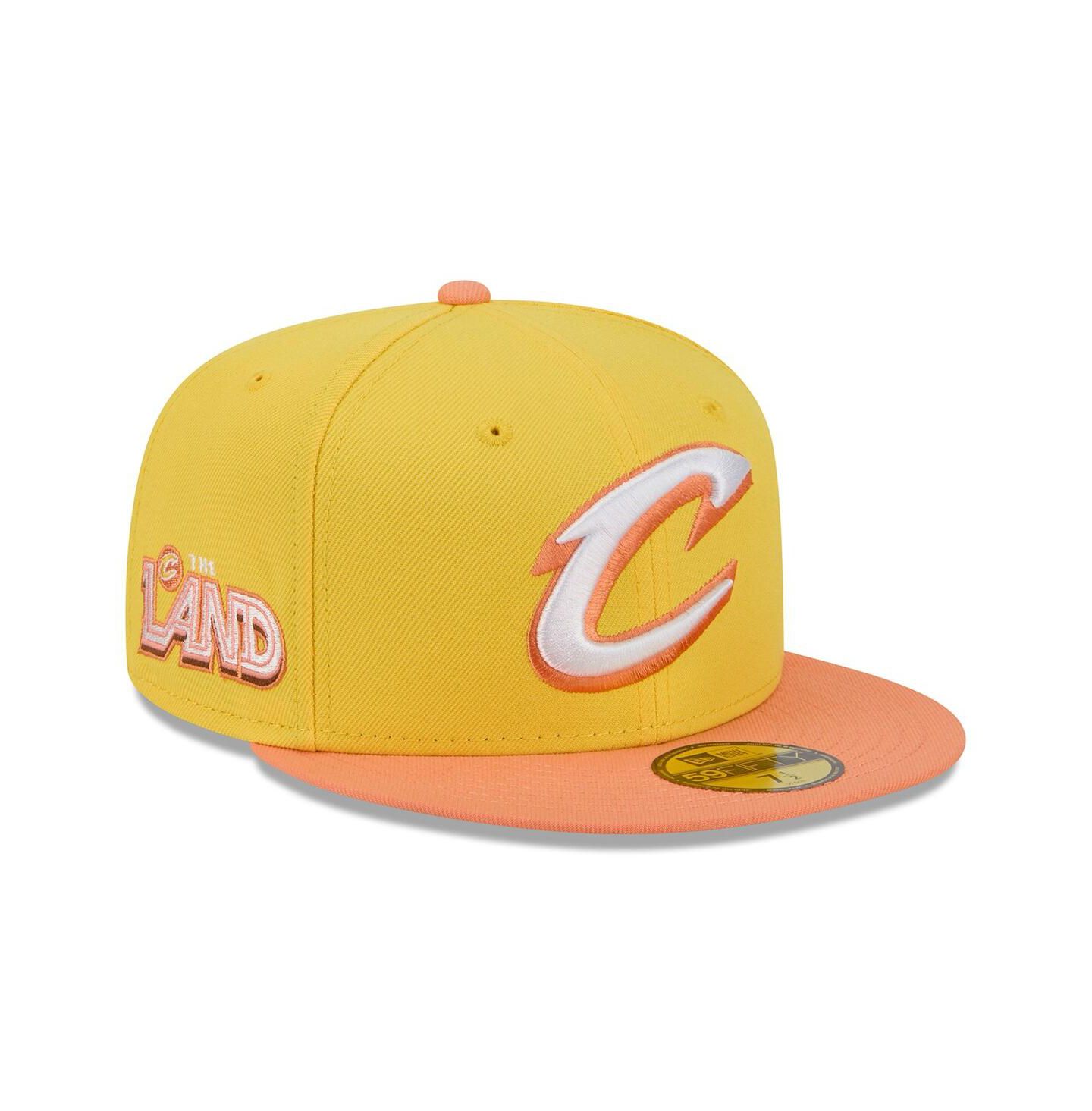 Мужская кепка New Era Gold Cleveland Cavaliers 2025/26 City Edition Alternate 59FIFTY Fitted Hat — фото 1