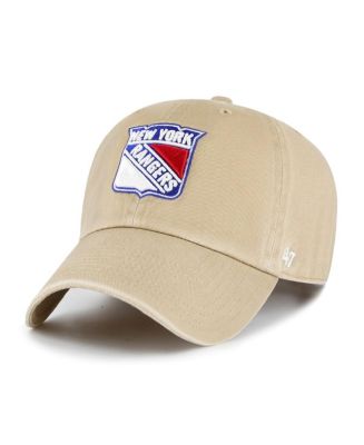 '47 Brand Men's Khaki New York Rangers Logo Clean Up Adjustable Hat ...