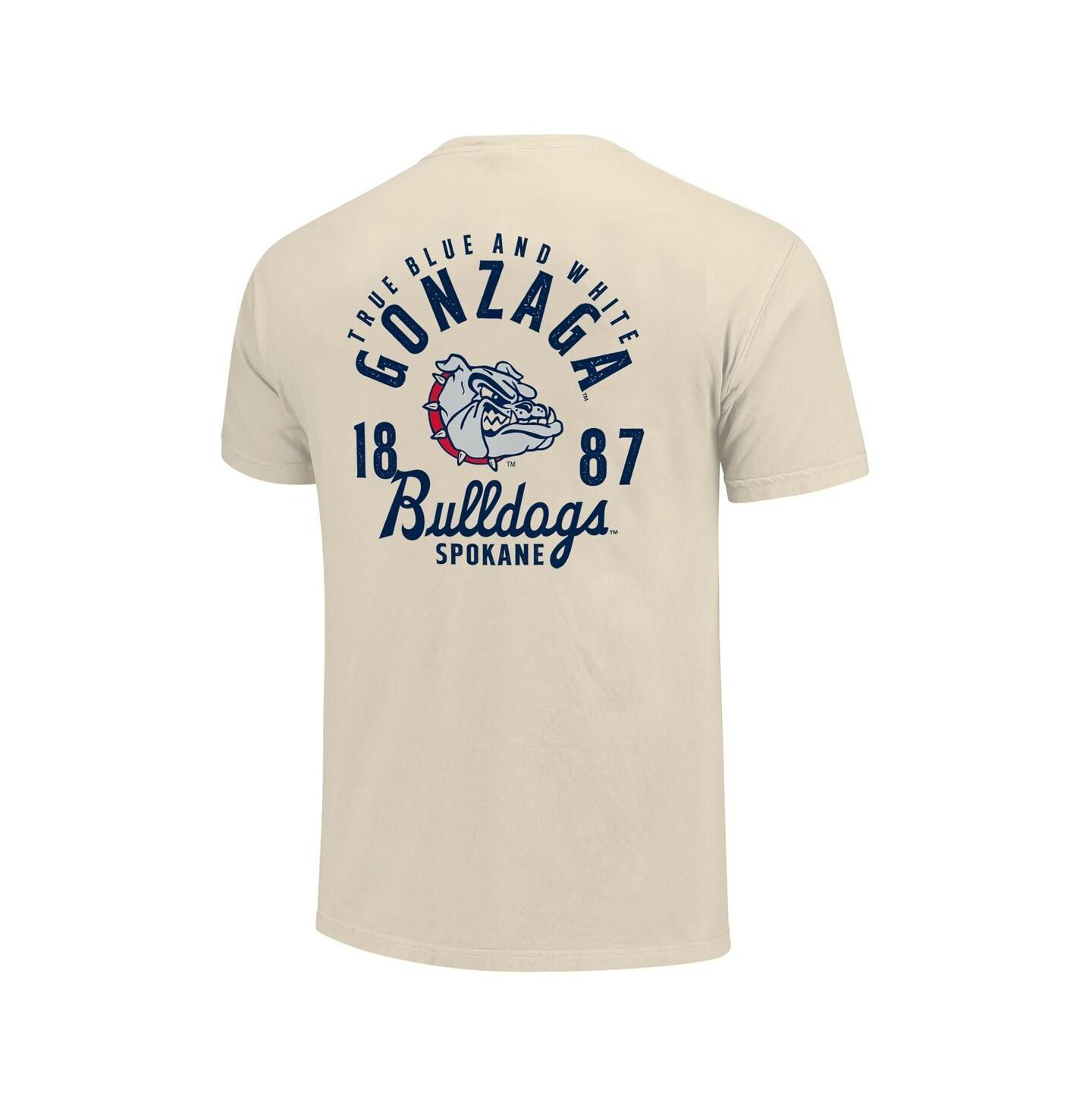 Мужская футболка Image One Cream Gonzaga Bulldogs Comfort Colors Mascot Overlay — фото 3