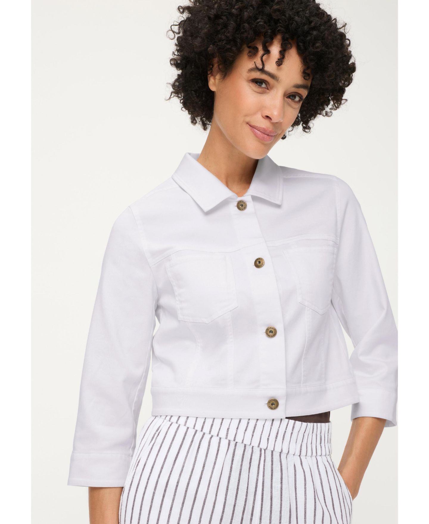 Женская куртка Olsen Cropped Jacket, цвет: Белый — фото 5