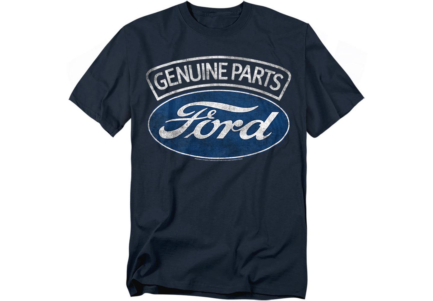 Мужская футболка Mustang Ford Genuine Parts Logo, цвет: Тёмно-синий — фото 1