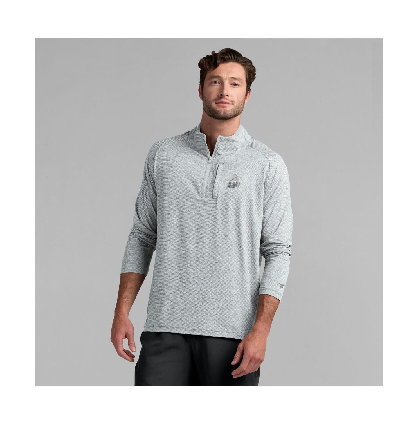 Куртка Fanatics Gray Cleveland Browns Front Office Performance Primary Quarter-Zip — фото 4