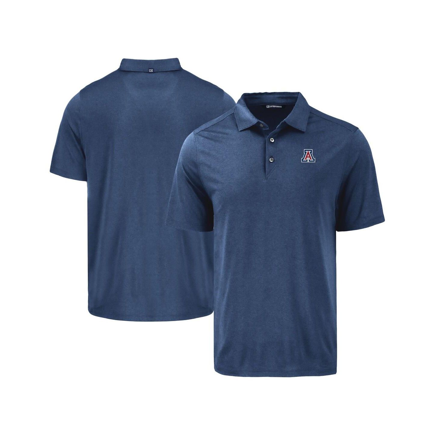 Мужское поло Cutter & Buck Navy Arizona Wildcats Coastline Epic Comfort Eco Polo Shirt — фото 1