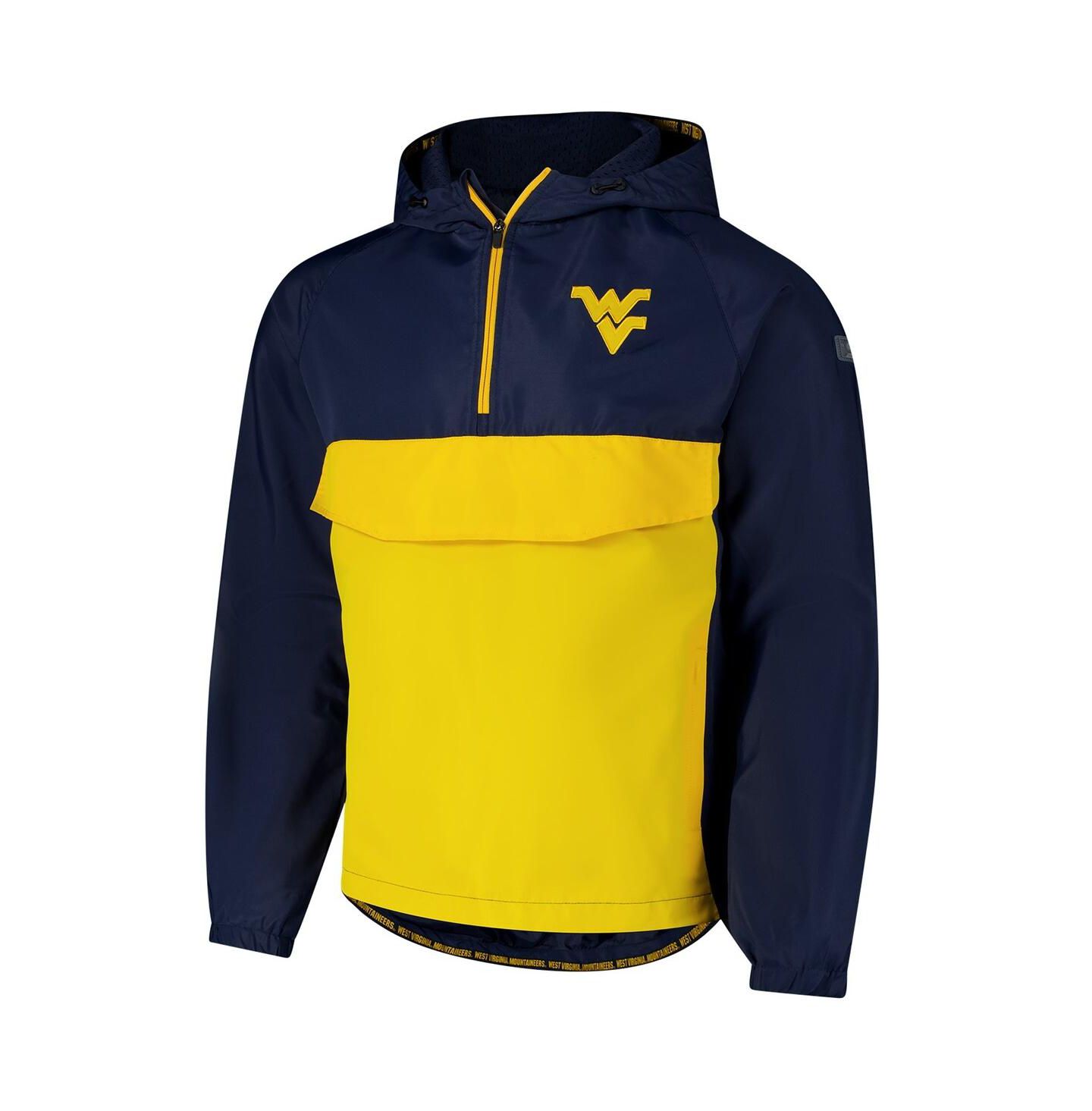 Мужская куртка Colosseum Navy West Virginia Mountaineers Reloaded Anorak Half-Zip — фото 2