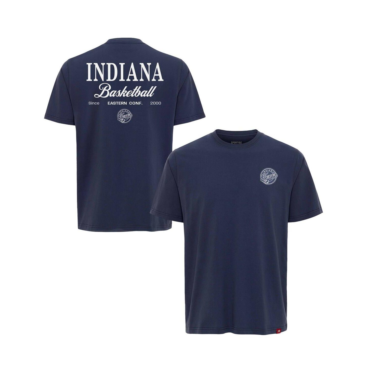 Футболка Sportiqe Blue Indiana Fever Athletic Club Collection Duke Relaxed Fit Premium — фото 1