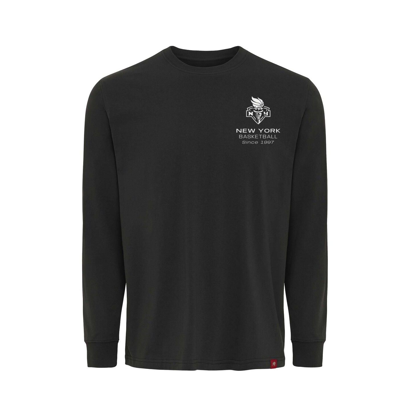 Футболка Sportiqe Anthracite New York Liberty Athletic Club Collection Sherwood Relaxed Fit Premium Long-Sleeve — фото 2