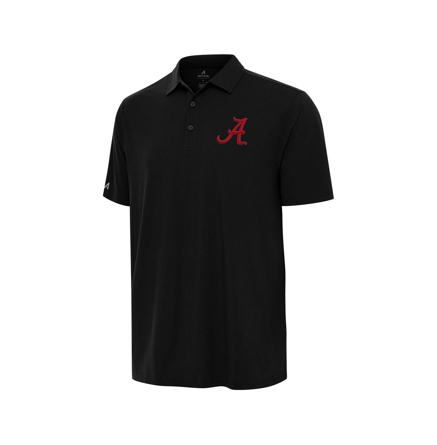 Мужское поло Antigua Black Alabama Crimson Tide Era Polo Shirt — фото 1