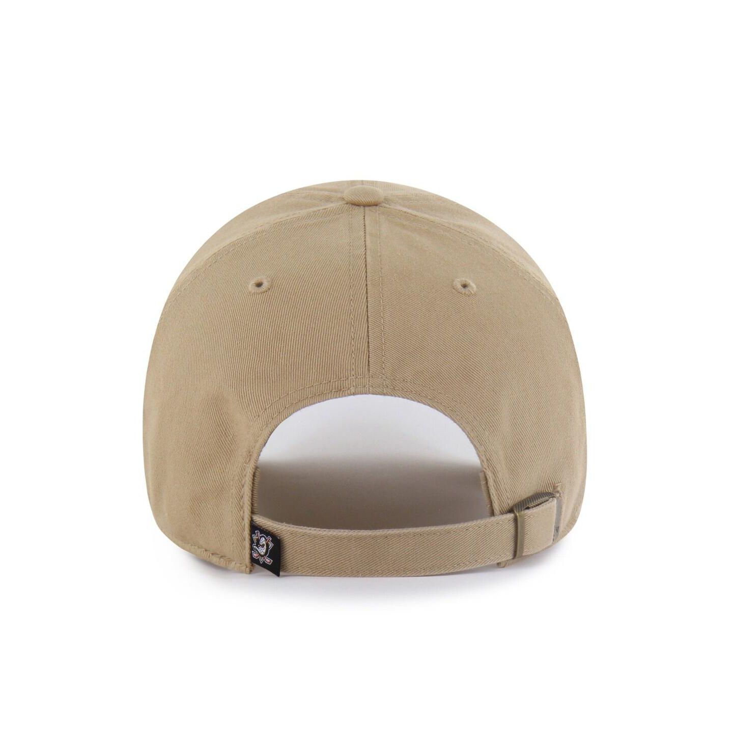 Мужская кепка '47 Brand Khaki Anaheim Ducks Logo Clean Up Adjustable Hat — фото 2