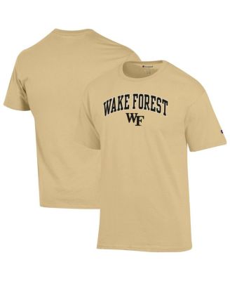 Men's Gold Wake Forest Demon Deacons Arch Over Logo T-Shirt