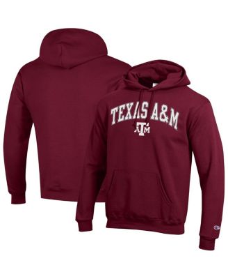 Men's Maroon Texas A&M Aggies Arch Over Logo Pullover Hoodie