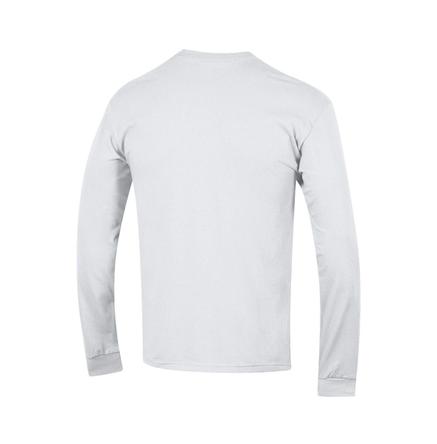 Мужская футболка Champion Heather Gray UConn Huskies Arch Over Logo Long Sleeve, цвет: Меланжевый серый — фото 5