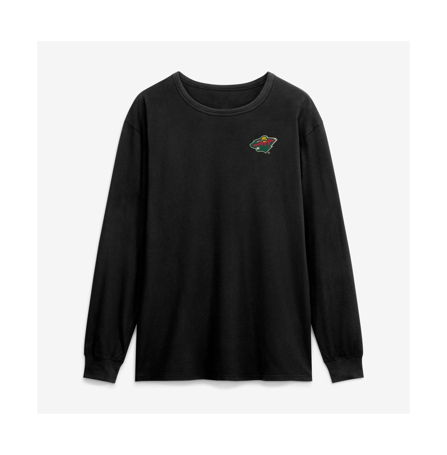 Мужская футболка Fanatics Black Minnesota Wild Game Long Sleeve — фото 1