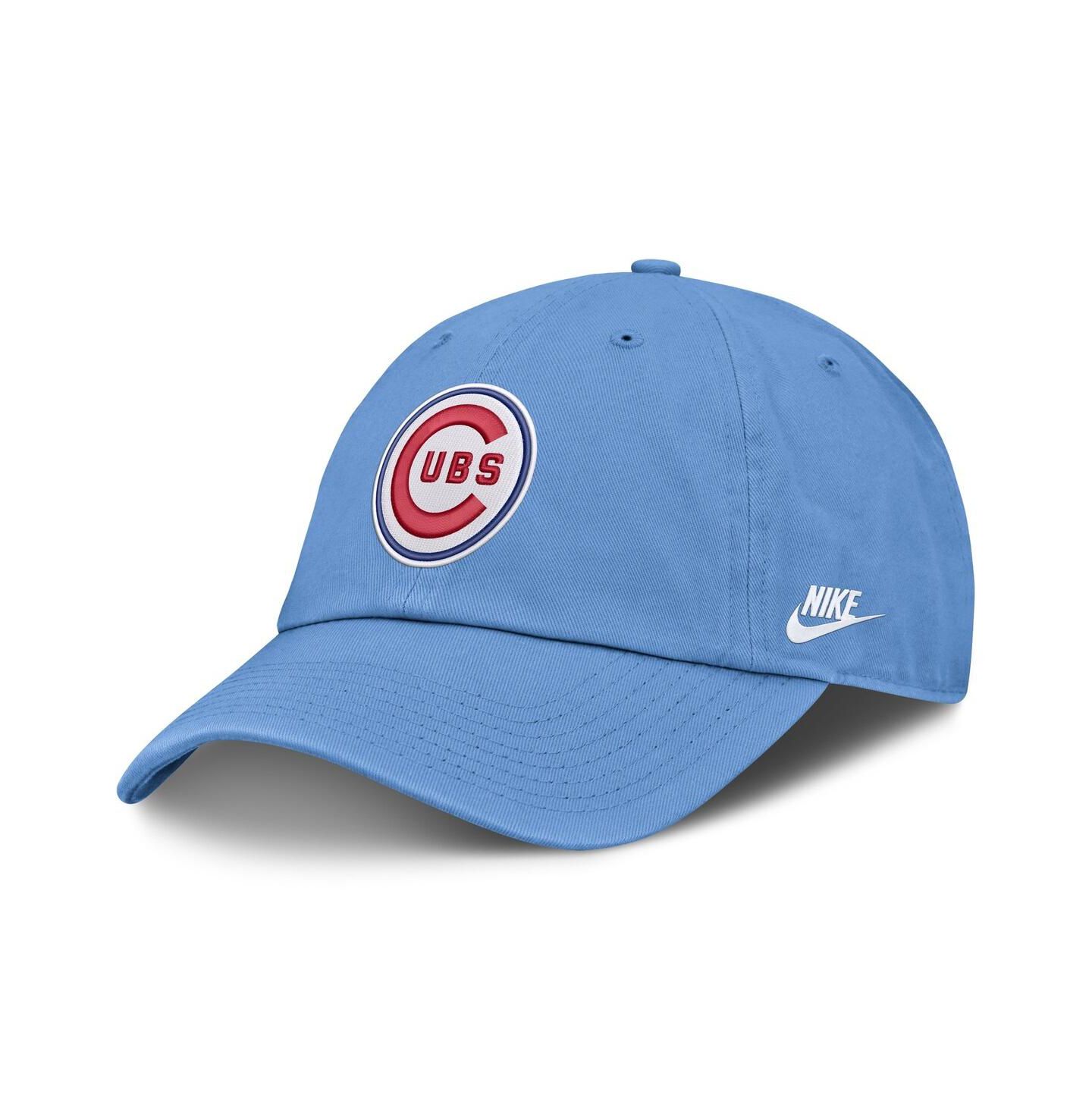 Мужская кепка Nike Light Blue Chicago Cubs Cooperstown Club Adjustable Hat — фото 3