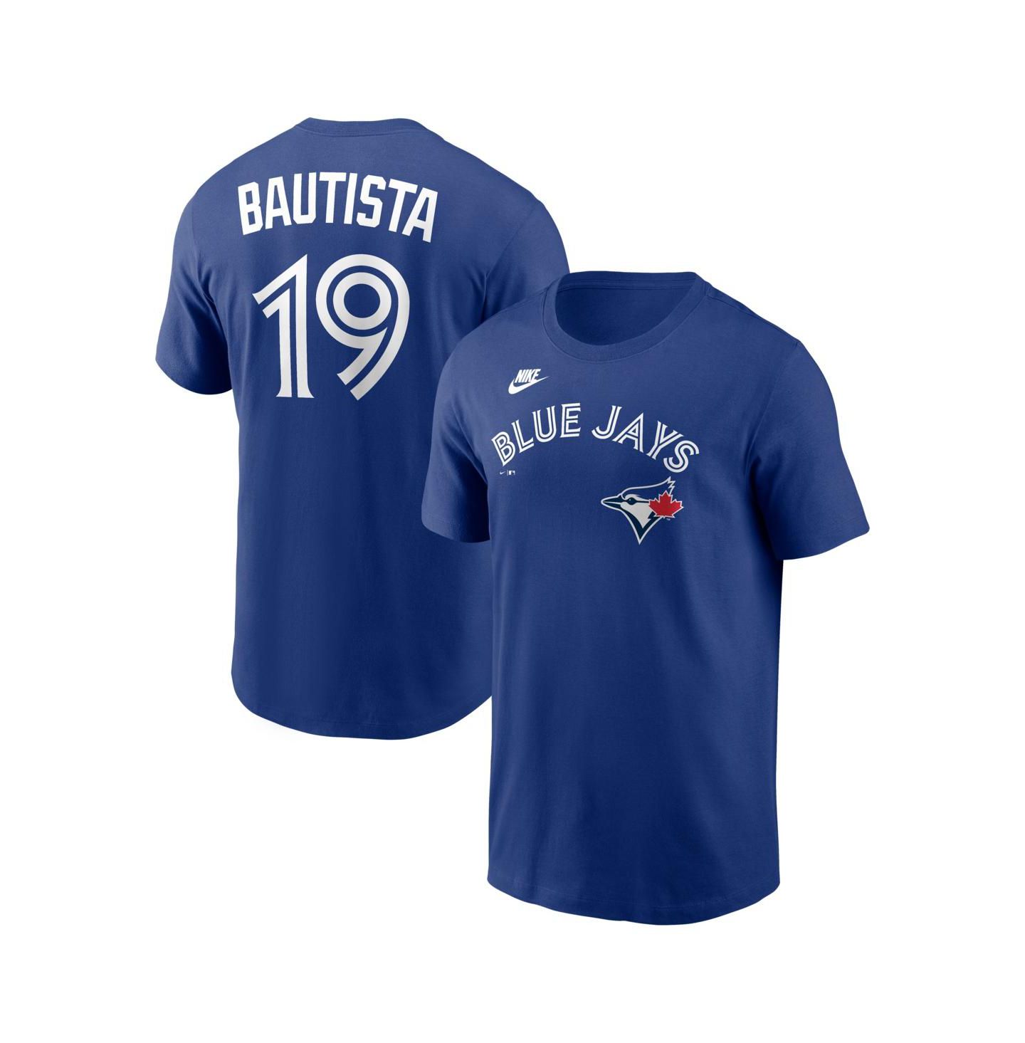 Мужская футболка Nike Jose Bautista Royal Toronto Blue Jays Cooperstown Collection Name & Number — фото 1