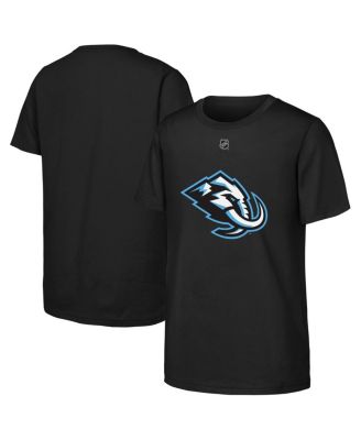 Big Boys and Girls Black Utah Mammoth Primary Logo T-Shirt