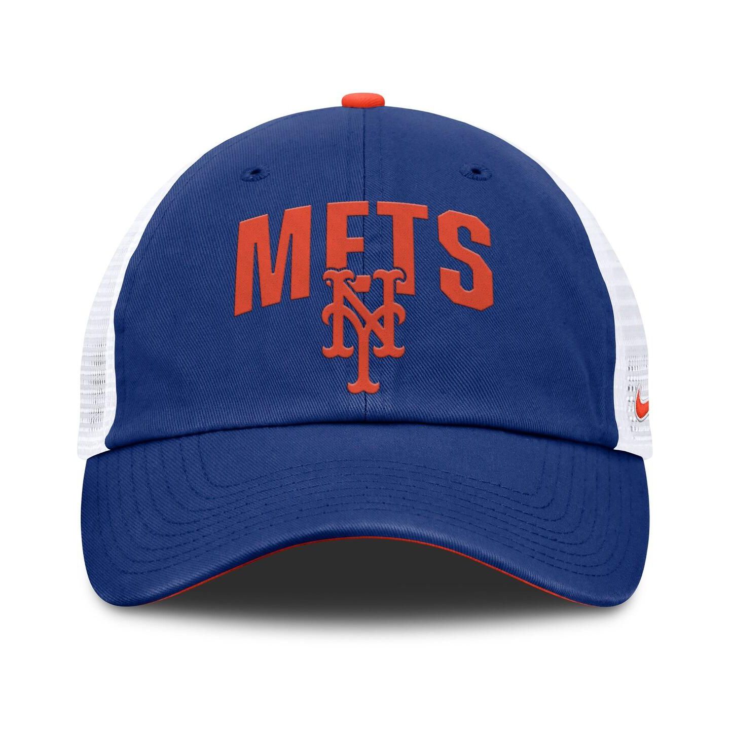 Мужская кепка Nike Royal New York Mets Primetime Club Adjustable Trucker Hat — фото 2