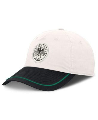 Men's White/Black Germany National Team Tri-Blend Dad Adjustable Hat