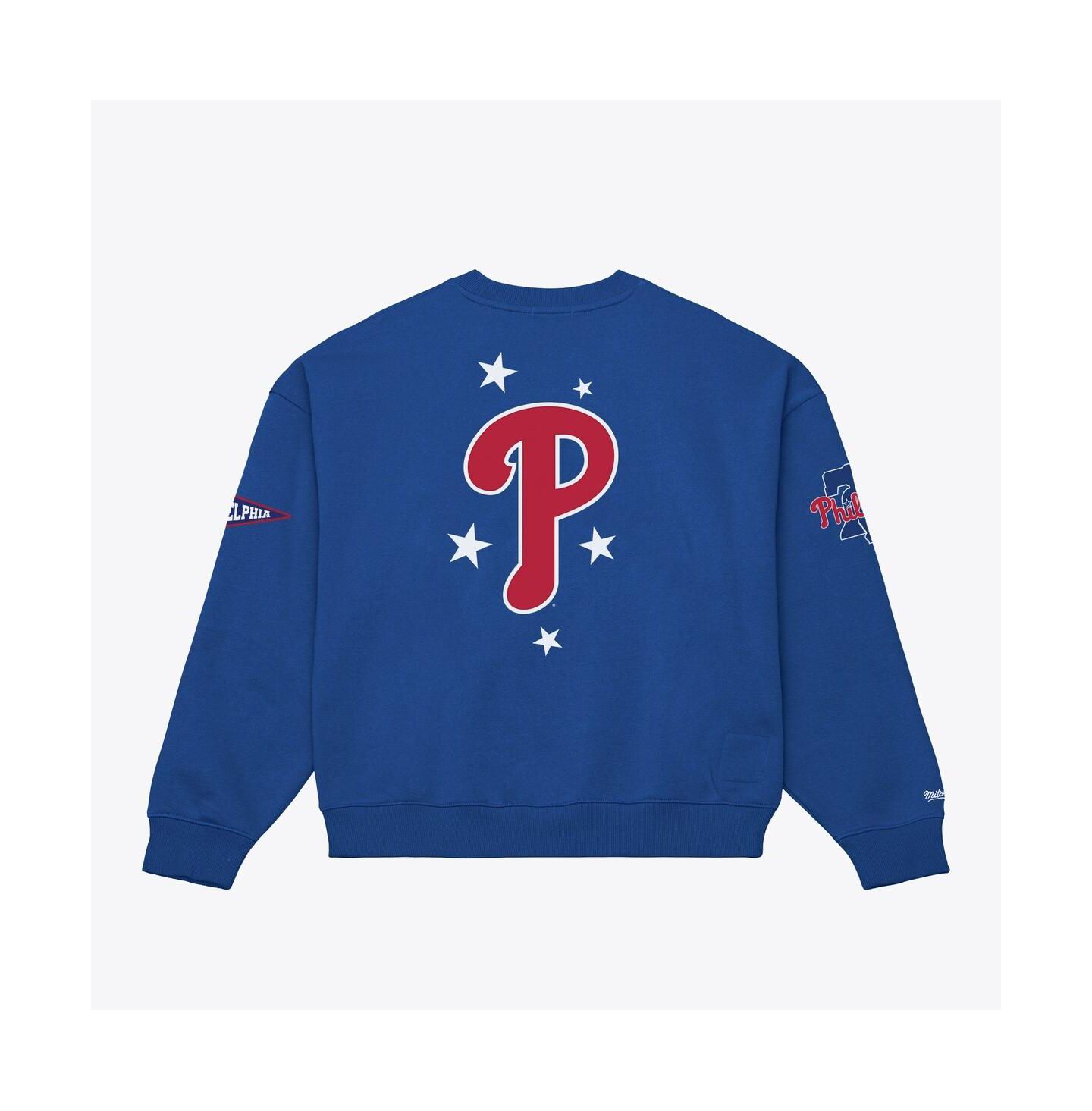Женская толстовка Mitchell & Ness Royal Philadelphia Phillies Pep Rally — фото 2