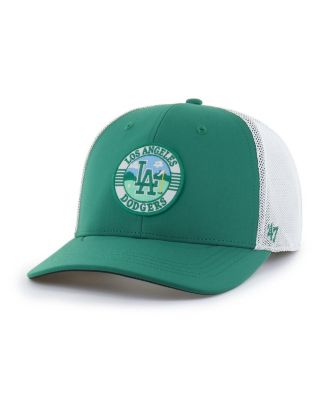 Men's Kelly Green/White Los Angeles Dodgers Elevated Greens Adjustable Trucker Hat