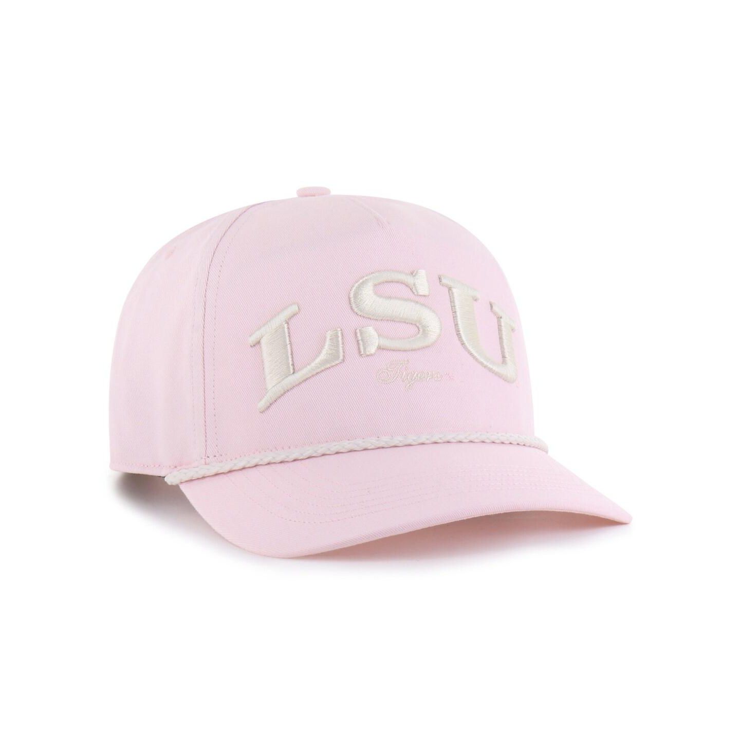Мужская кепка '47 Brand Pink LSU Tigers Gelato Hitch Adjustable Hat — фото 2