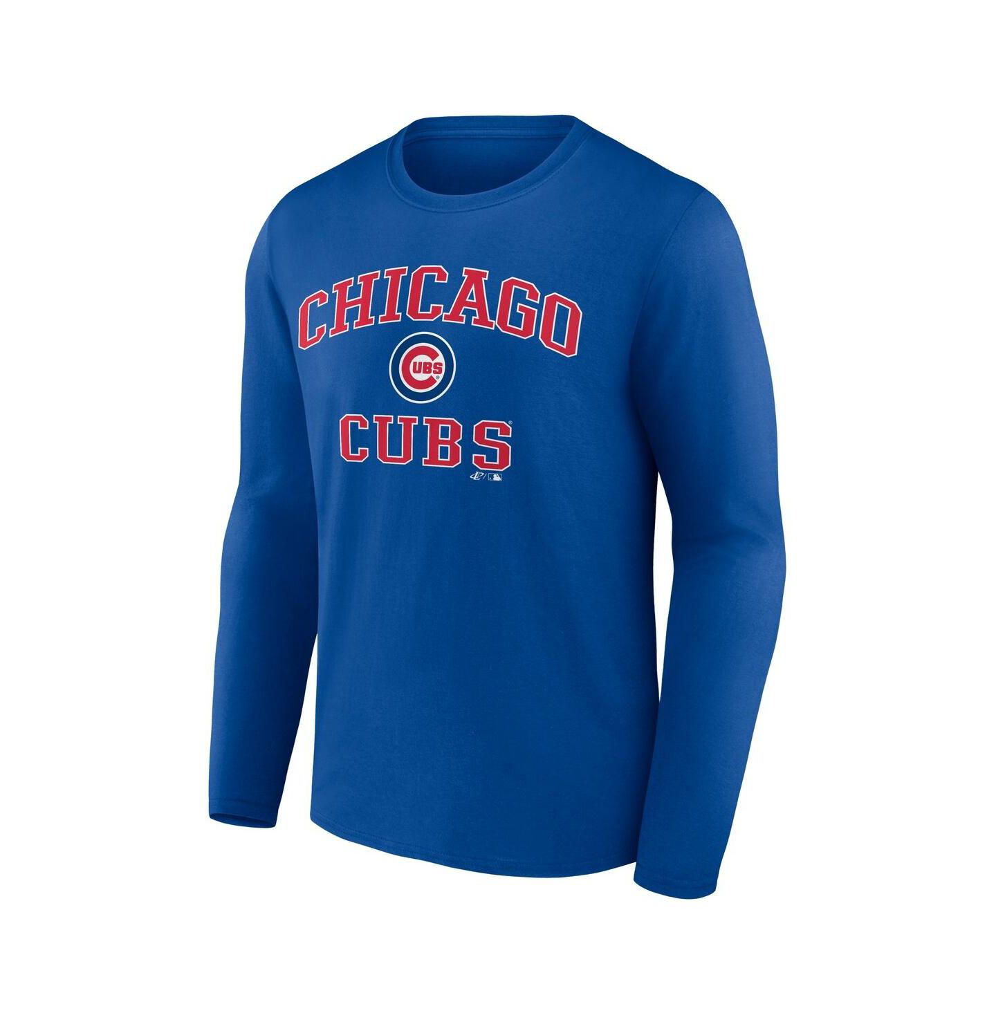 Мужская футболка Logo Athletic Royal Chicago Cubs Heart & Soul Long Sleeve — фото 2